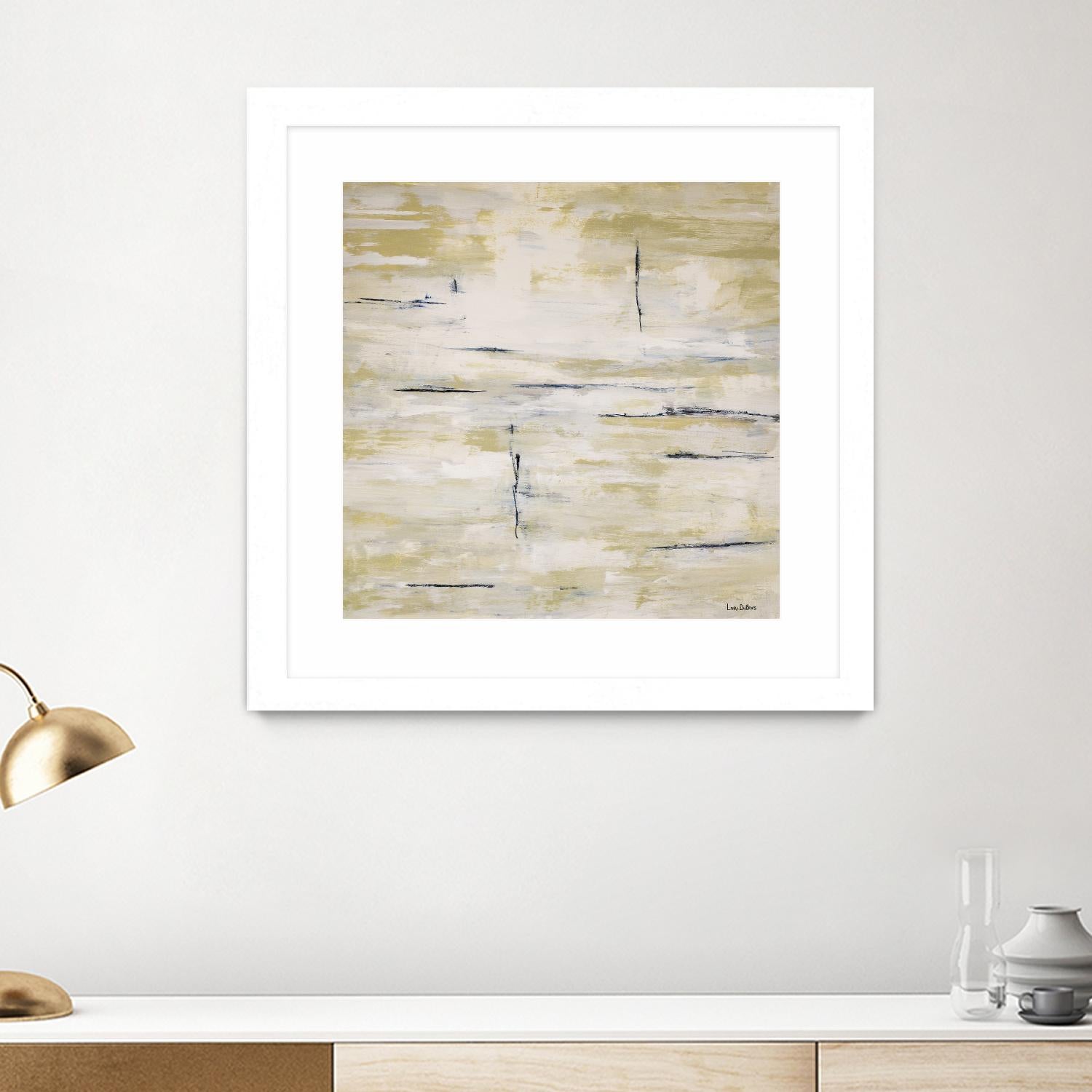 RainWater - Beige by Lori Dubois on GIANT ART - beige abstract ton sur ton
