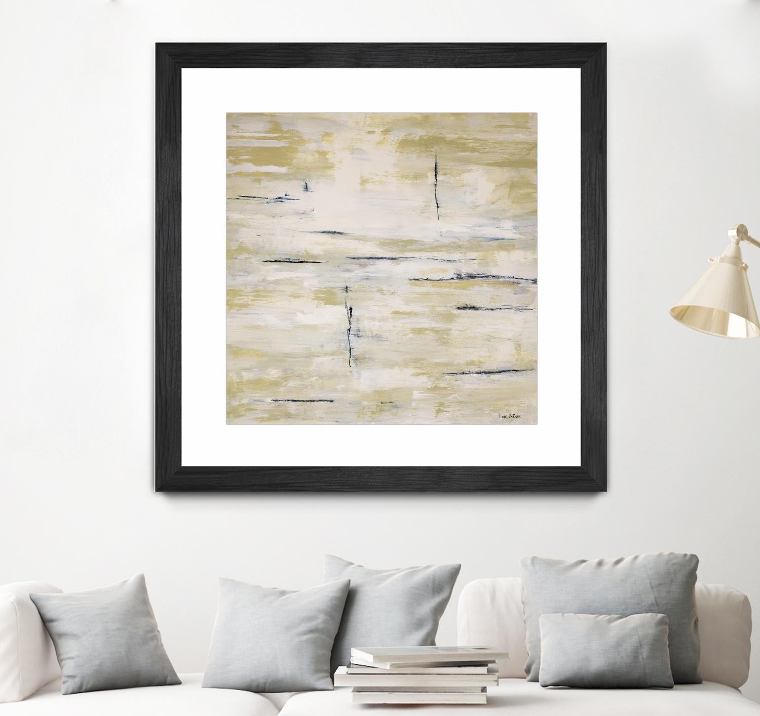 RainWater - Beige by Lori Dubois on GIANT ART - beige abstract ton sur ton