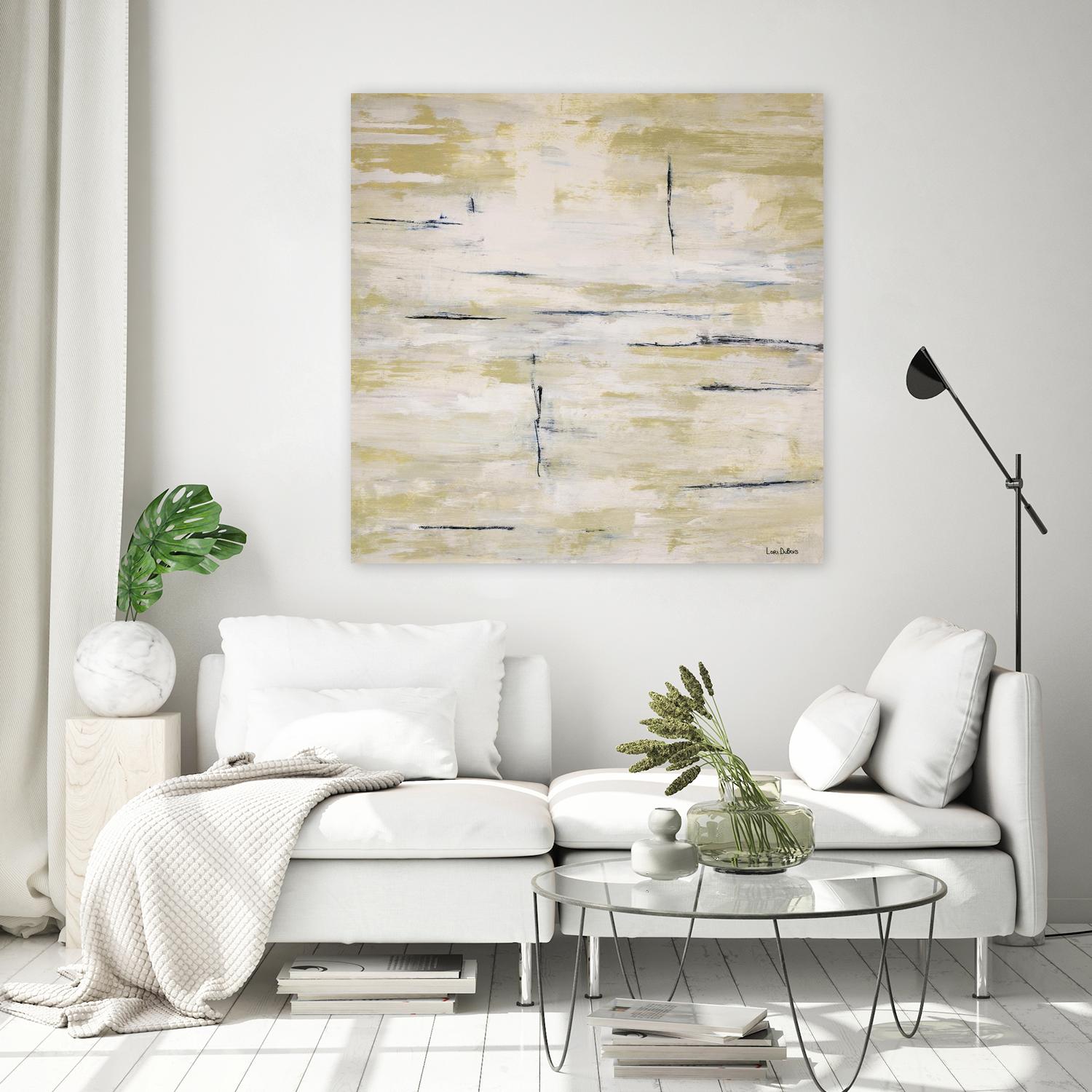 RainWater - Beige by Lori Dubois on GIANT ART - beige abstract ton sur ton