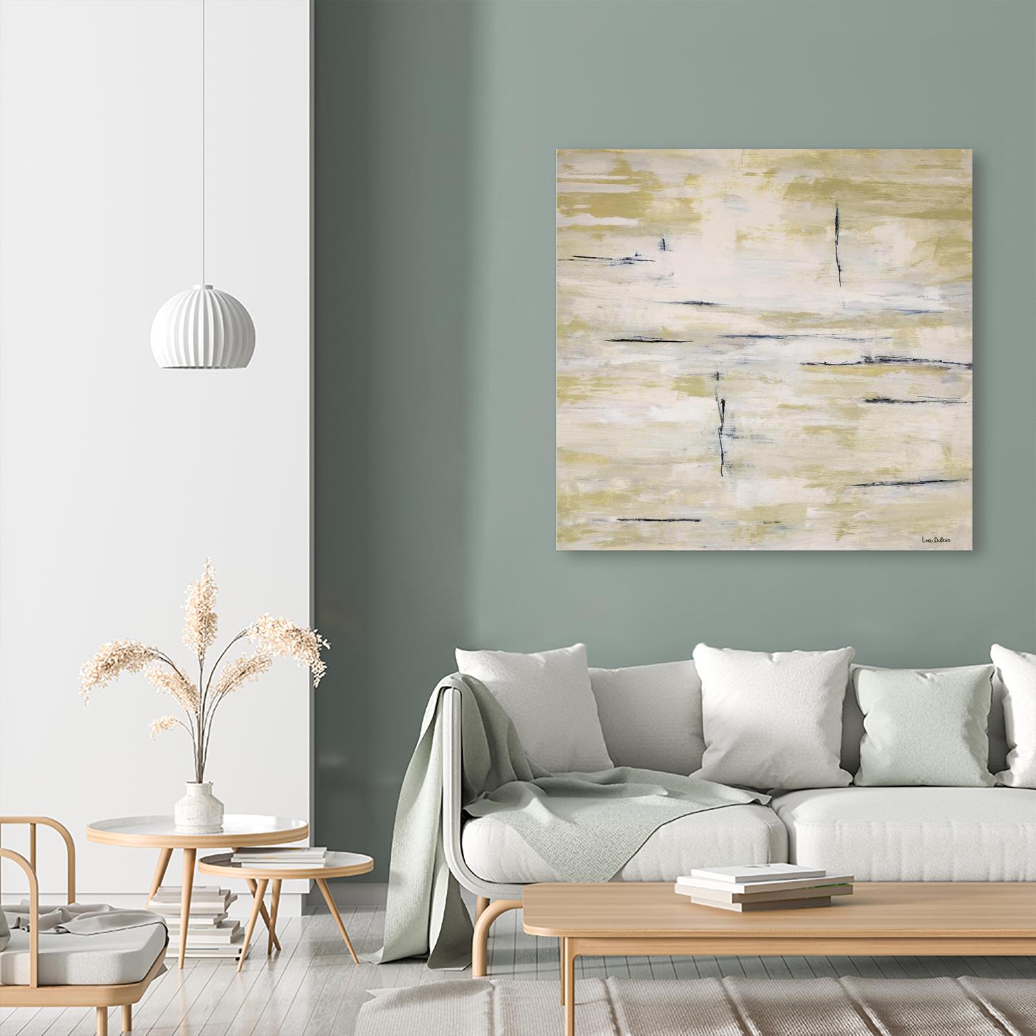 RainWater - Beige by Lori Dubois on GIANT ART - beige abstract ton sur ton