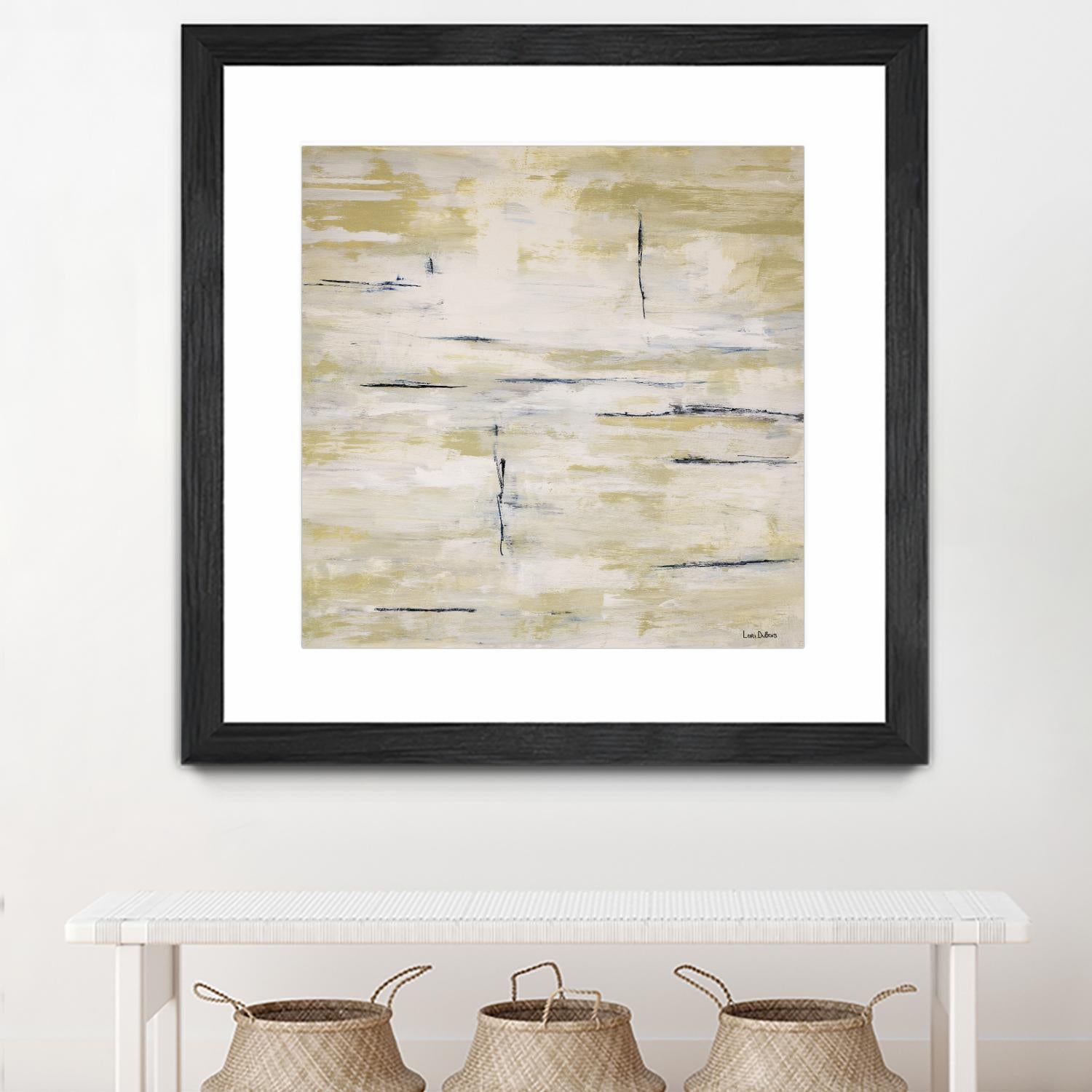 RainWater - Beige by Lori Dubois on GIANT ART - beige abstract ton sur ton