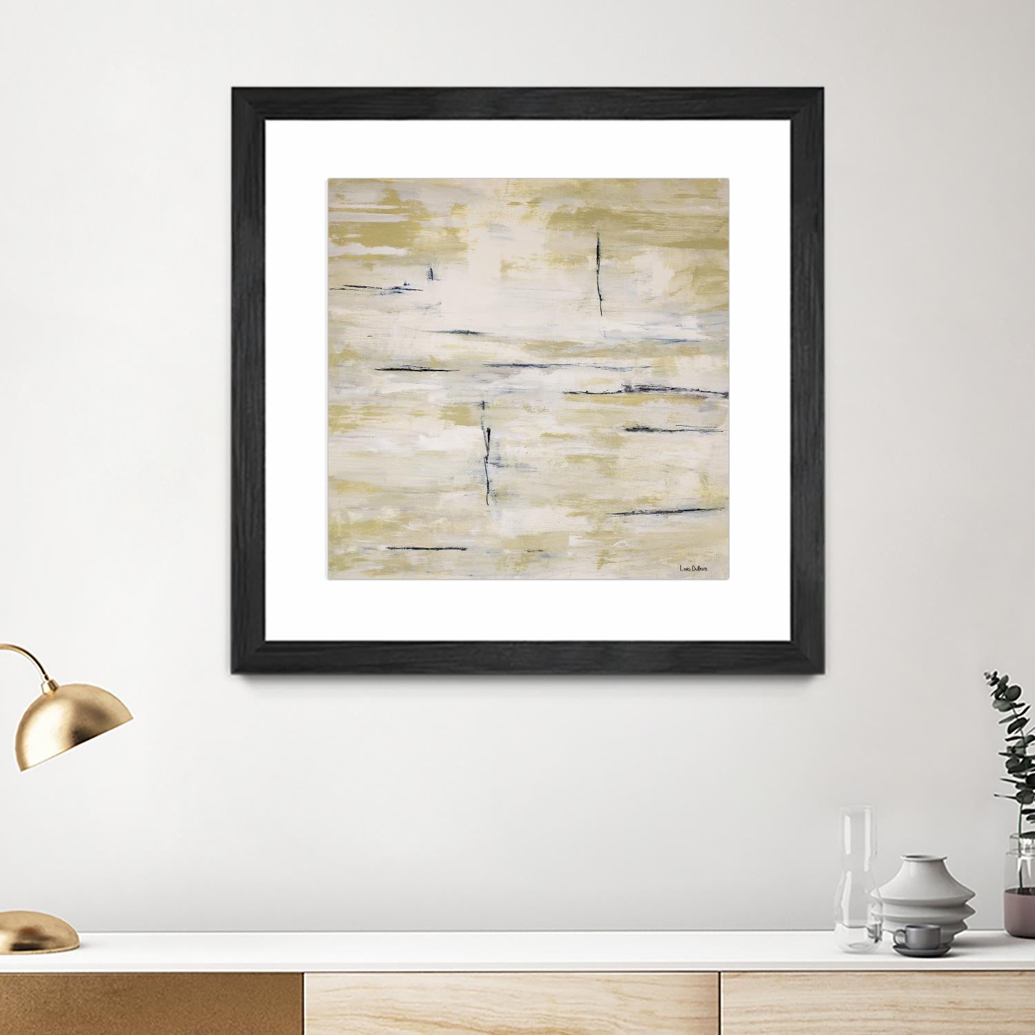 RainWater - Beige by Lori Dubois on GIANT ART - beige abstract ton sur ton