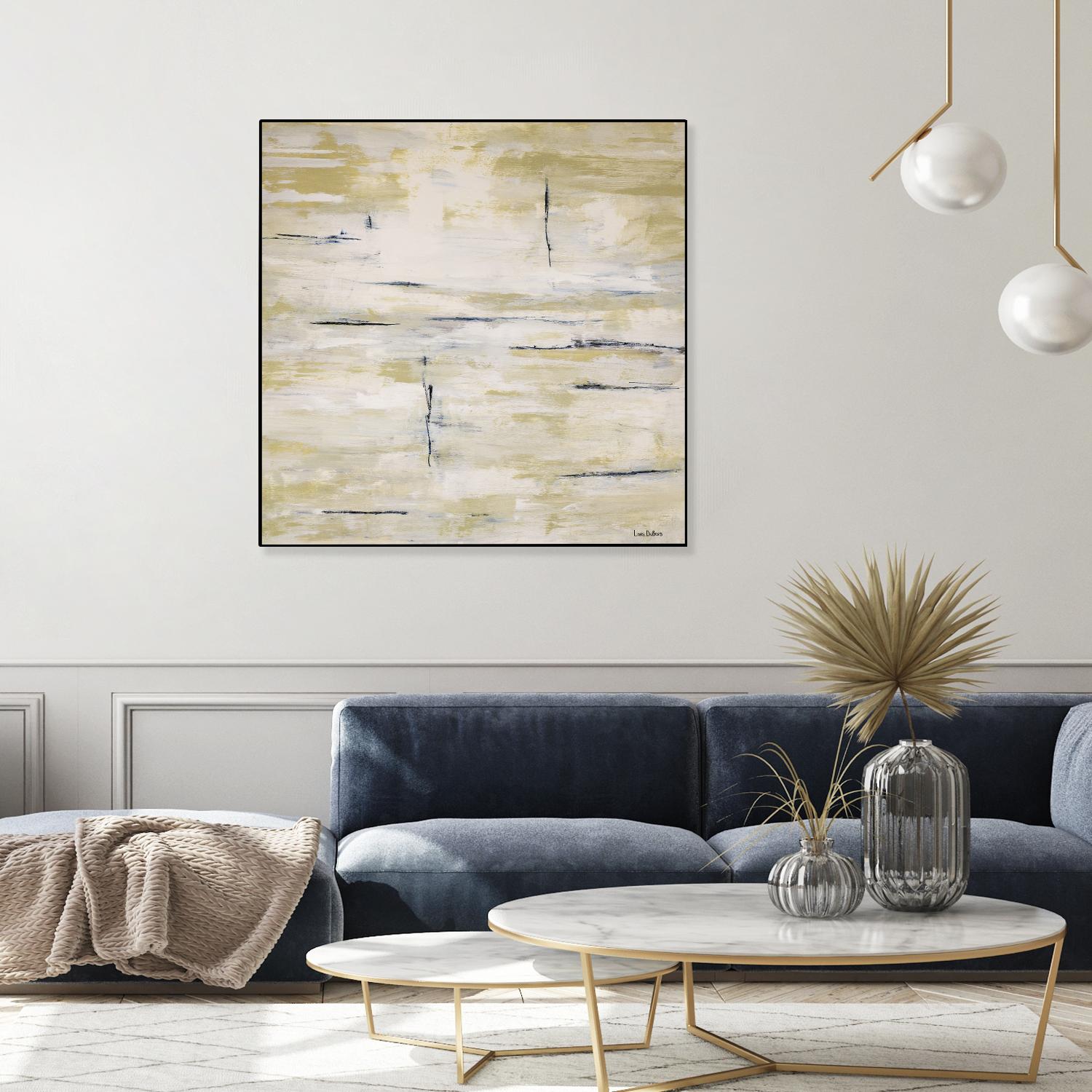 RainWater - Beige by Lori Dubois on GIANT ART - beige abstract ton sur ton