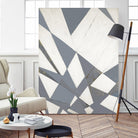 Nautical Flags – Gray - 1 by Lori Dubois on GIANT ART - grey abstract forme géométrique