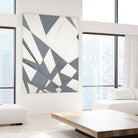 Nautical Flags – Gray - 1 by Lori Dubois on GIANT ART - grey abstract forme géométrique