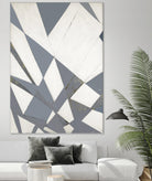 Nautical Flags – Gray - 1 by Lori Dubois on GIANT ART - grey abstract forme géométrique