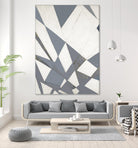 Nautical Flags – Gray - 1 by Lori Dubois on GIANT ART - grey abstract forme géométrique