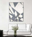 Nautical Flags – Gray - 1 by Lori Dubois on GIANT ART - grey abstract forme géométrique