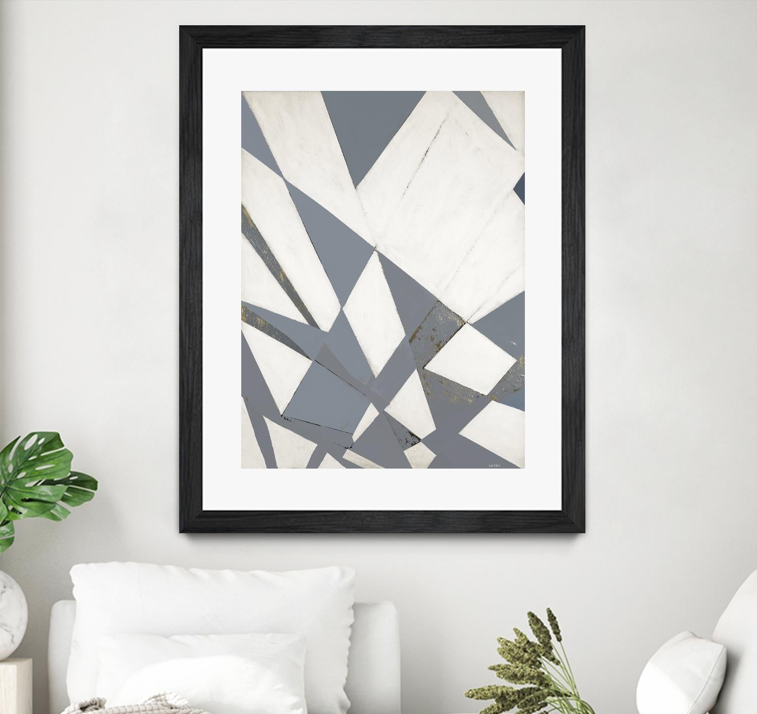 Nautical Flags – Gray - 1 by Lori Dubois on GIANT ART - white shapes artistes du québec