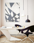 Nautical Flags – Gray - 1 by Lori Dubois on GIANT ART - white shapes artistes du québec