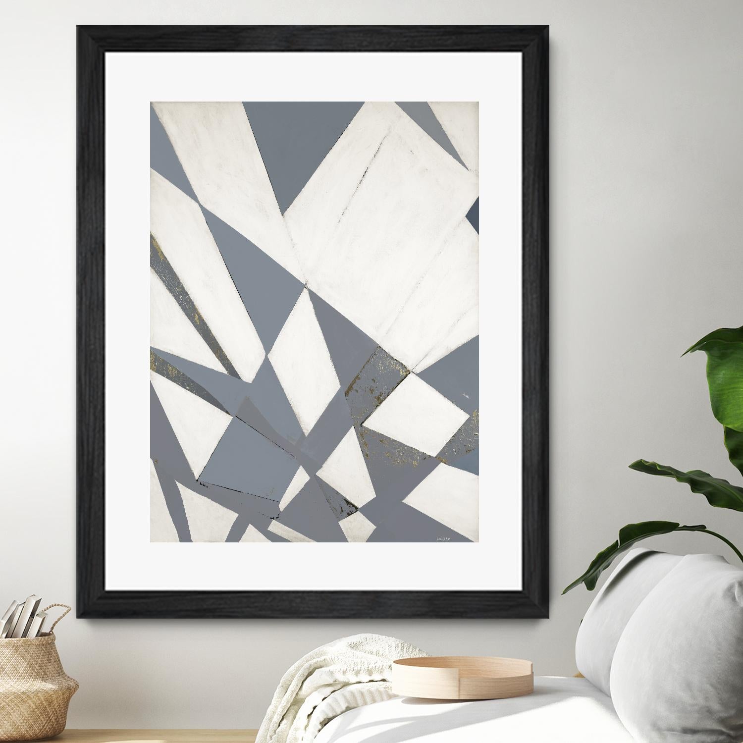 Nautical Flags – Gray - 1 by Lori Dubois on GIANT ART - white shapes artistes du québec