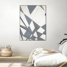 Nautical Flags – Gray - 1 by Lori Dubois on GIANT ART - grey abstract forme géométrique