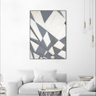 Nautical Flags – Gray - 1 by Lori Dubois on GIANT ART - grey abstract forme géométrique