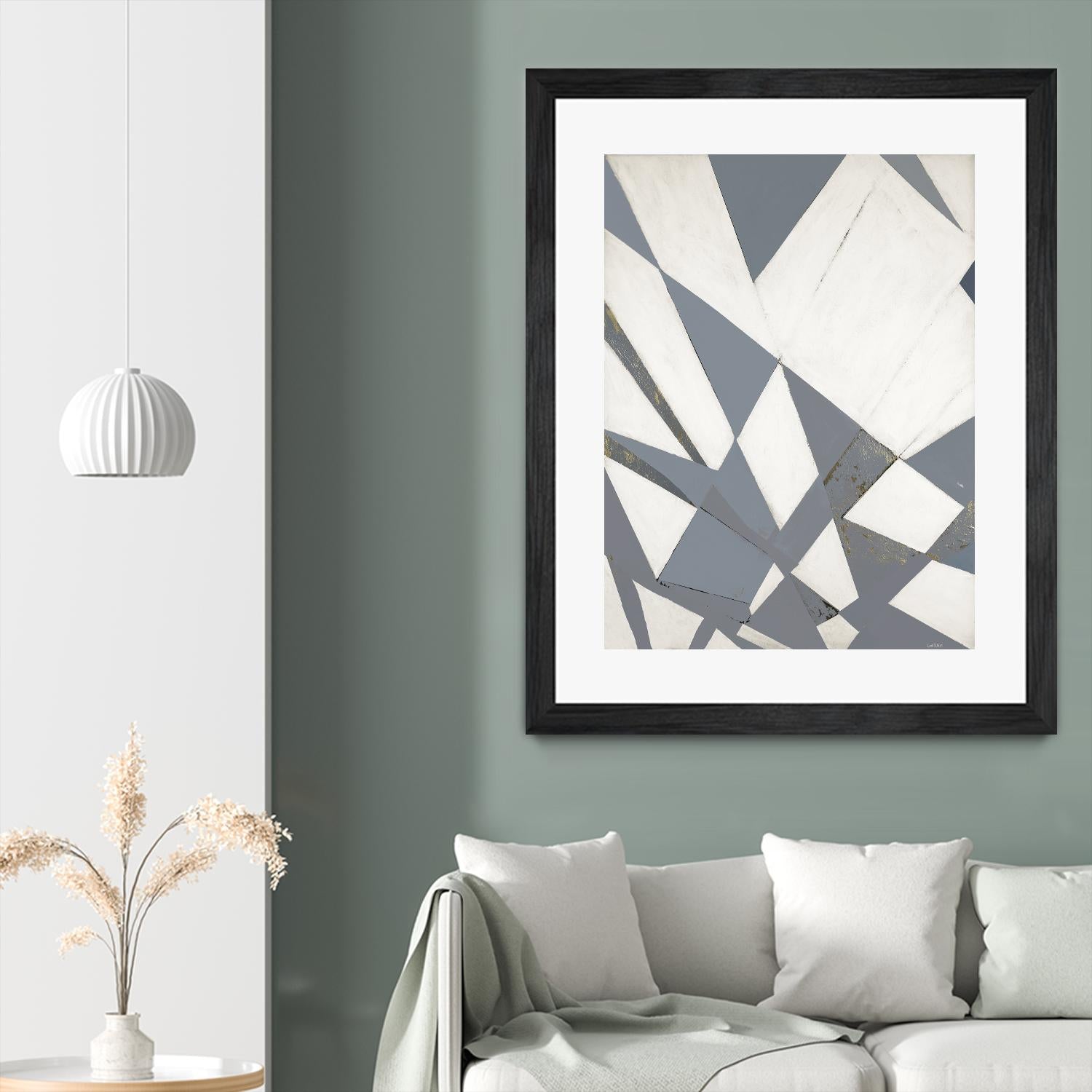 Nautical Flags – Gray - 1 by Lori Dubois on GIANT ART - white shapes artistes du québec