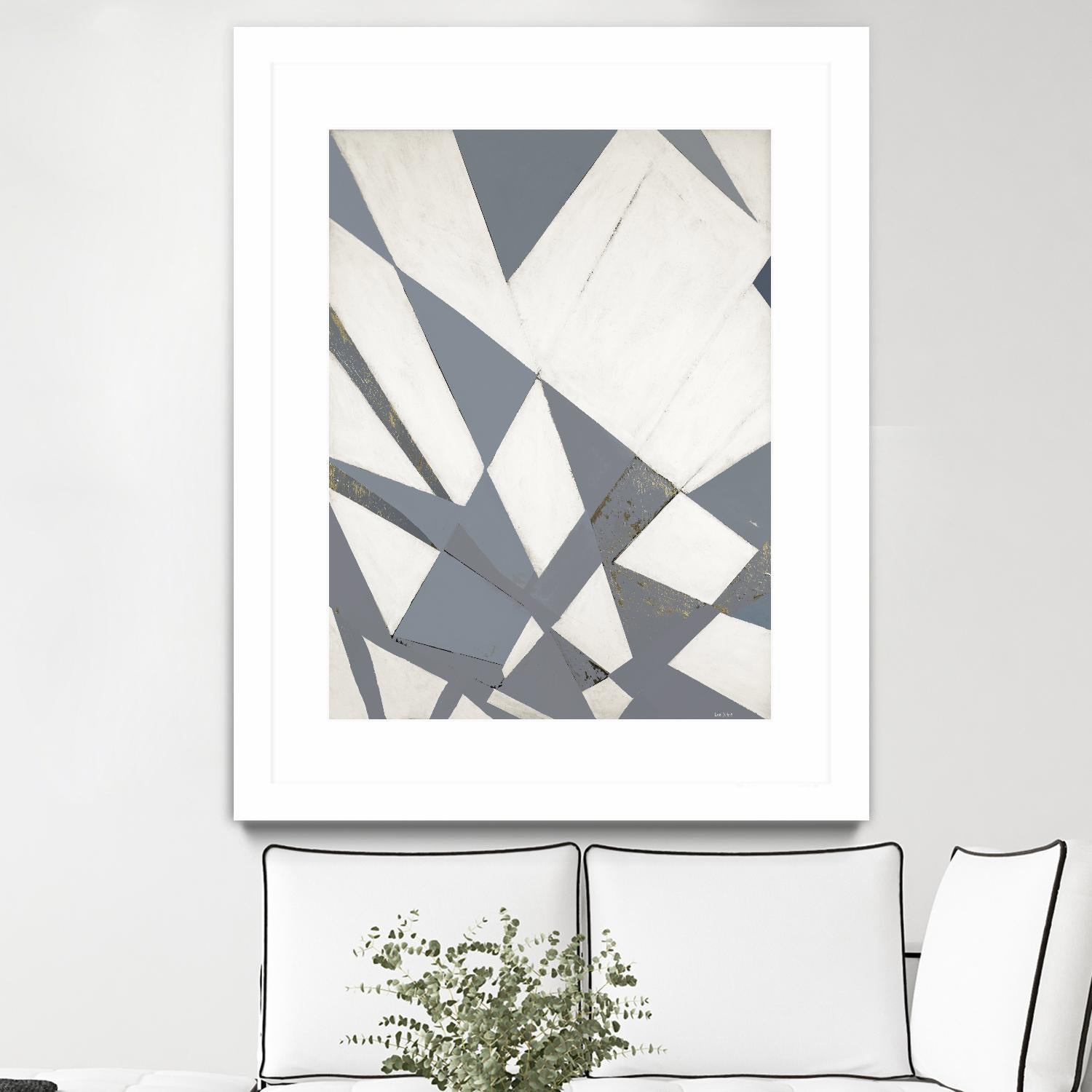 Nautical Flags – Gray - 1 by Lori Dubois on GIANT ART - white shapes artistes du québec