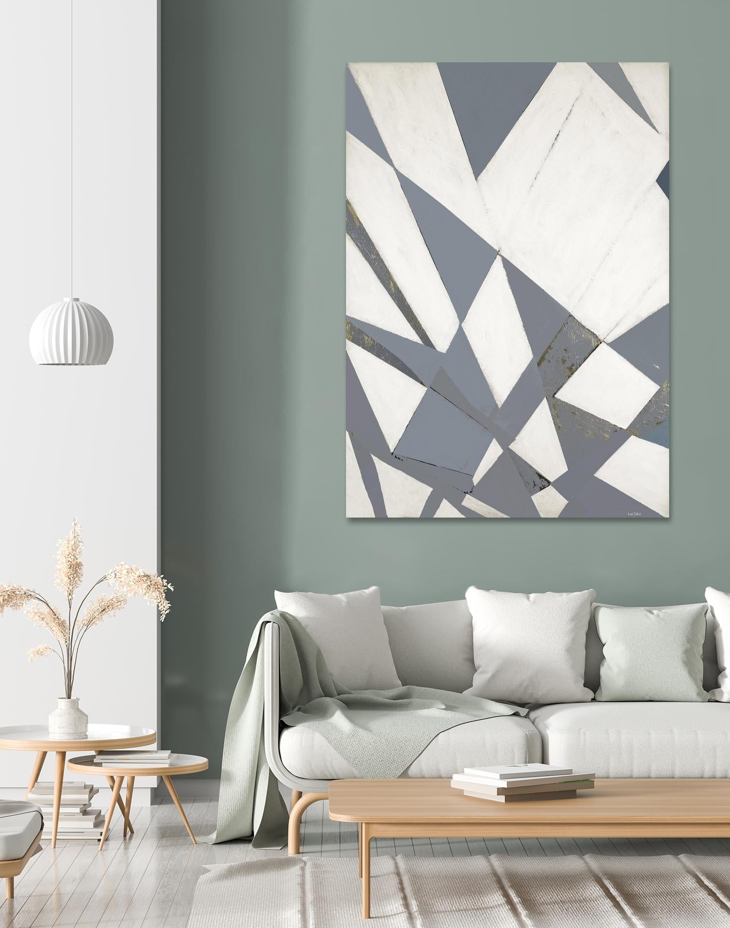 Nautical Flags – Gray - 1 by Lori Dubois on GIANT ART - white shapes artistes du québec