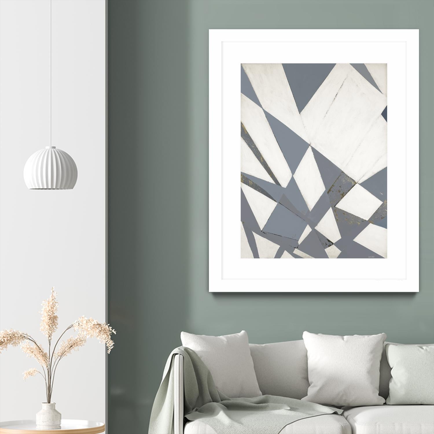 Nautical Flags – Gray - 1 by Lori Dubois on GIANT ART - white shapes artistes du québec