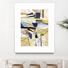 Navigation by Lori Dubois on GIANT ART - beige linear angled black lines