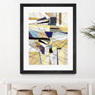 Navigation by Lori Dubois on GIANT ART - beige linear angled black lines