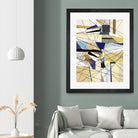 Navigation by Lori Dubois on GIANT ART - beige linear angled black lines