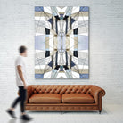 AzureEdge by Lori Dubois on GIANT ART - beige linear black & white