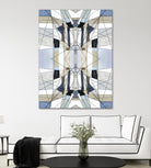 AzureEdge by Lori Dubois on GIANT ART - beige linear black & white