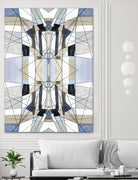 AzureEdge by Lori Dubois on GIANT ART - beige linear black & white