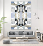 AzureEdge by Lori Dubois on GIANT ART - beige linear black & white