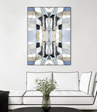 AzureEdge by Lori Dubois on GIANT ART - beige linear black & white