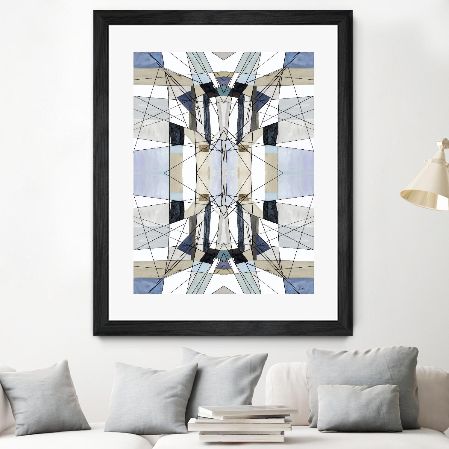 AzureEdge by Lori Dubois on GIANT ART - beige linear artistes du québec