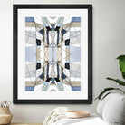 AzureEdge by Lori Dubois on GIANT ART - beige linear artistes du québec