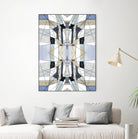 AzureEdge by Lori Dubois on GIANT ART - beige linear black & white