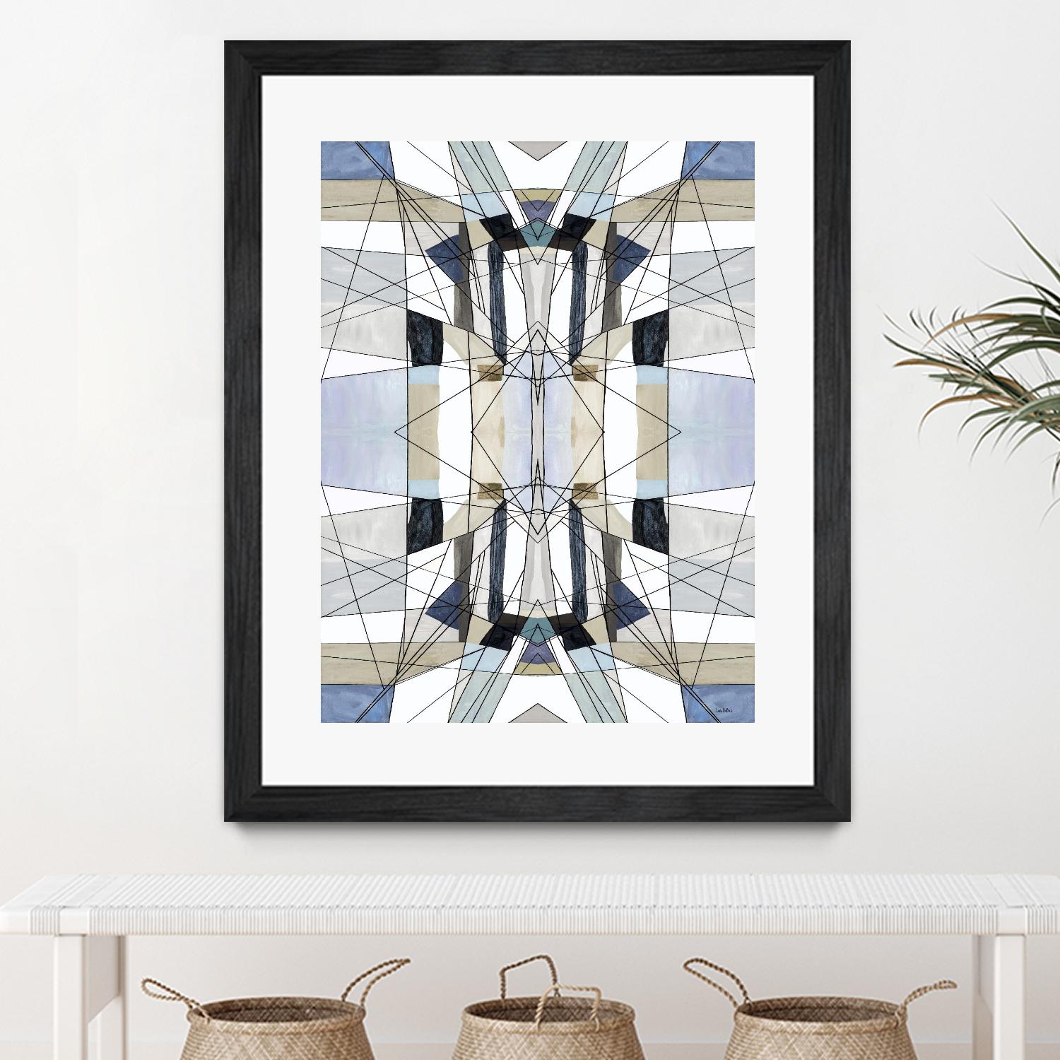 AzureEdge by Lori Dubois on GIANT ART - beige linear artistes du québec