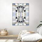 AzureEdge by Lori Dubois on GIANT ART - beige linear black & white