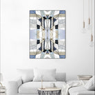 AzureEdge by Lori Dubois on GIANT ART - beige linear black & white