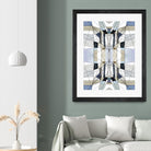 AzureEdge by Lori Dubois on GIANT ART - beige linear artistes du québec