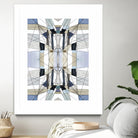 AzureEdge by Lori Dubois on GIANT ART - beige linear artistes du québec