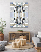 AzureEdge by Lori Dubois on GIANT ART - beige linear artistes du québec