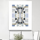 AzureEdge by Lori Dubois on GIANT ART - beige linear artistes du québec