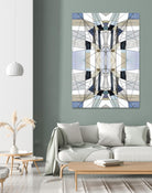 AzureEdge by Lori Dubois on GIANT ART - beige linear artistes du québec