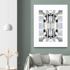 AzureEdge by Lori Dubois on GIANT ART - beige linear artistes du québec