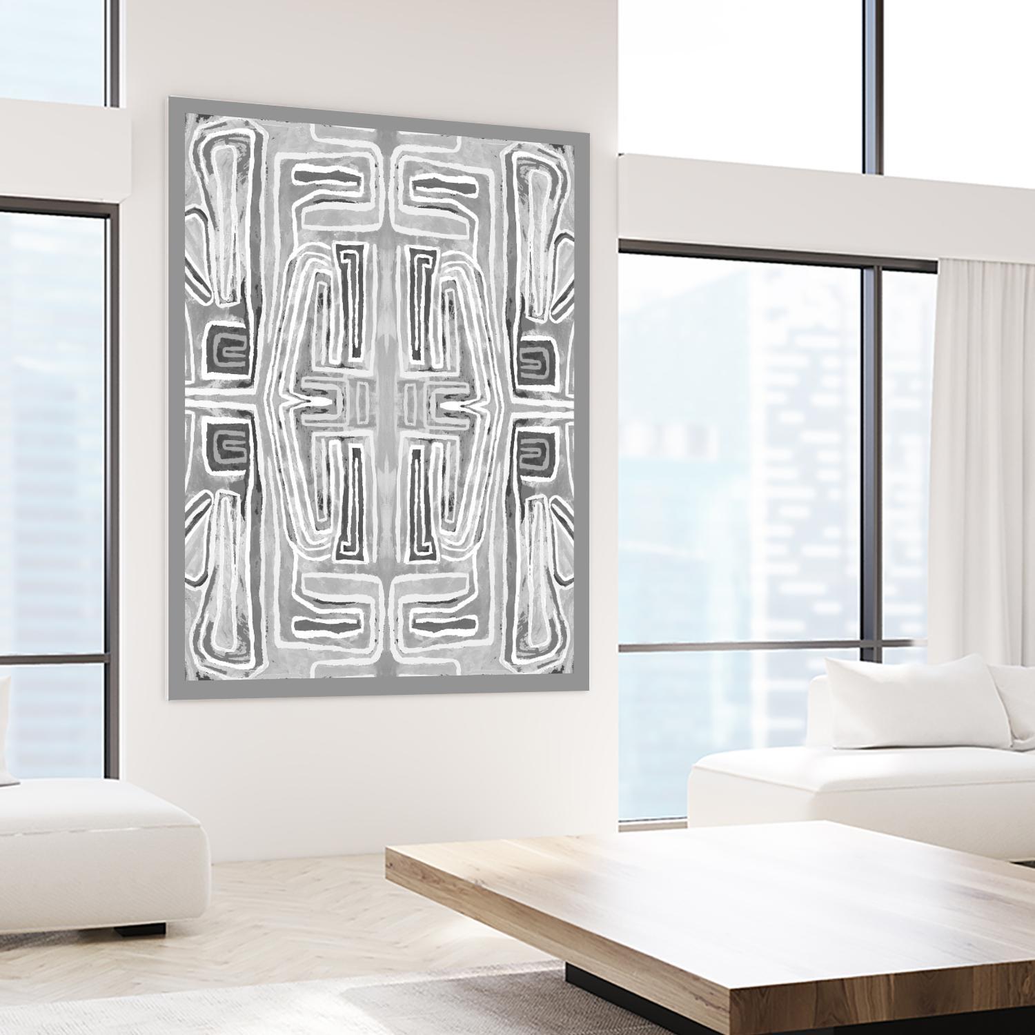 Dynasty-II by Lori Dubois on GIANT ART - white linear gray border