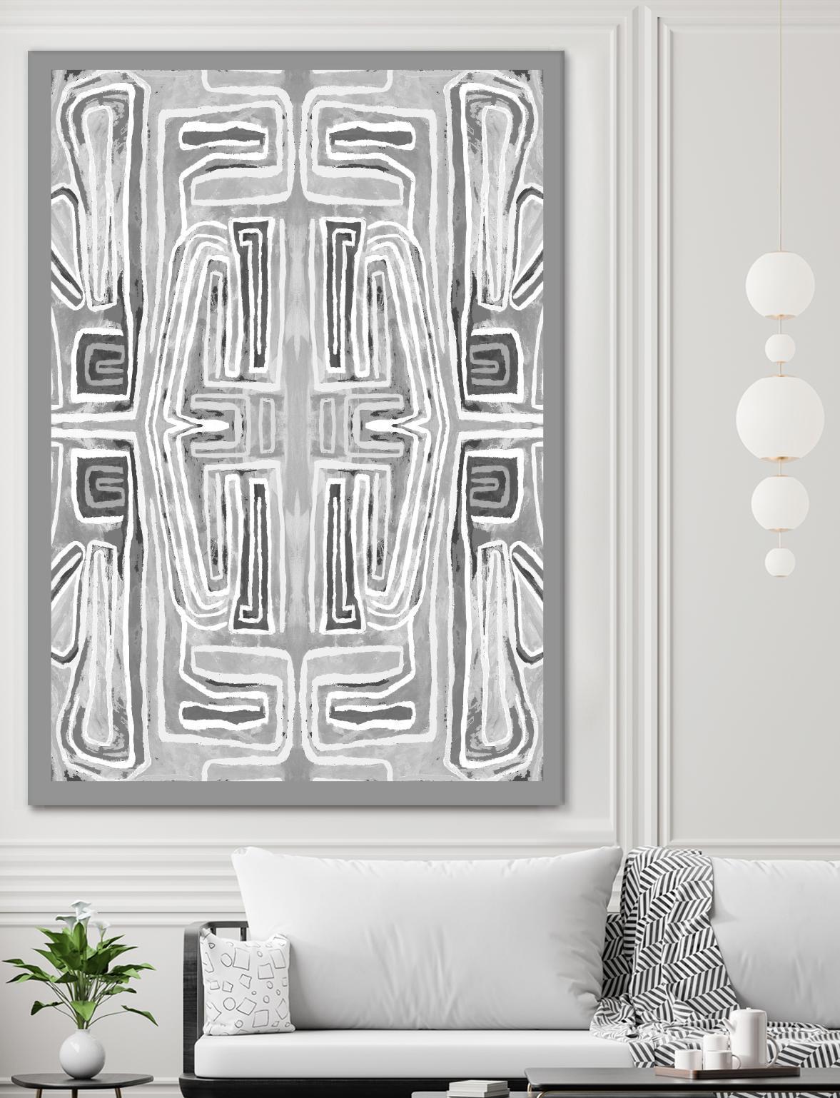 Dynasty-II by Lori Dubois on GIANT ART - white linear gray border