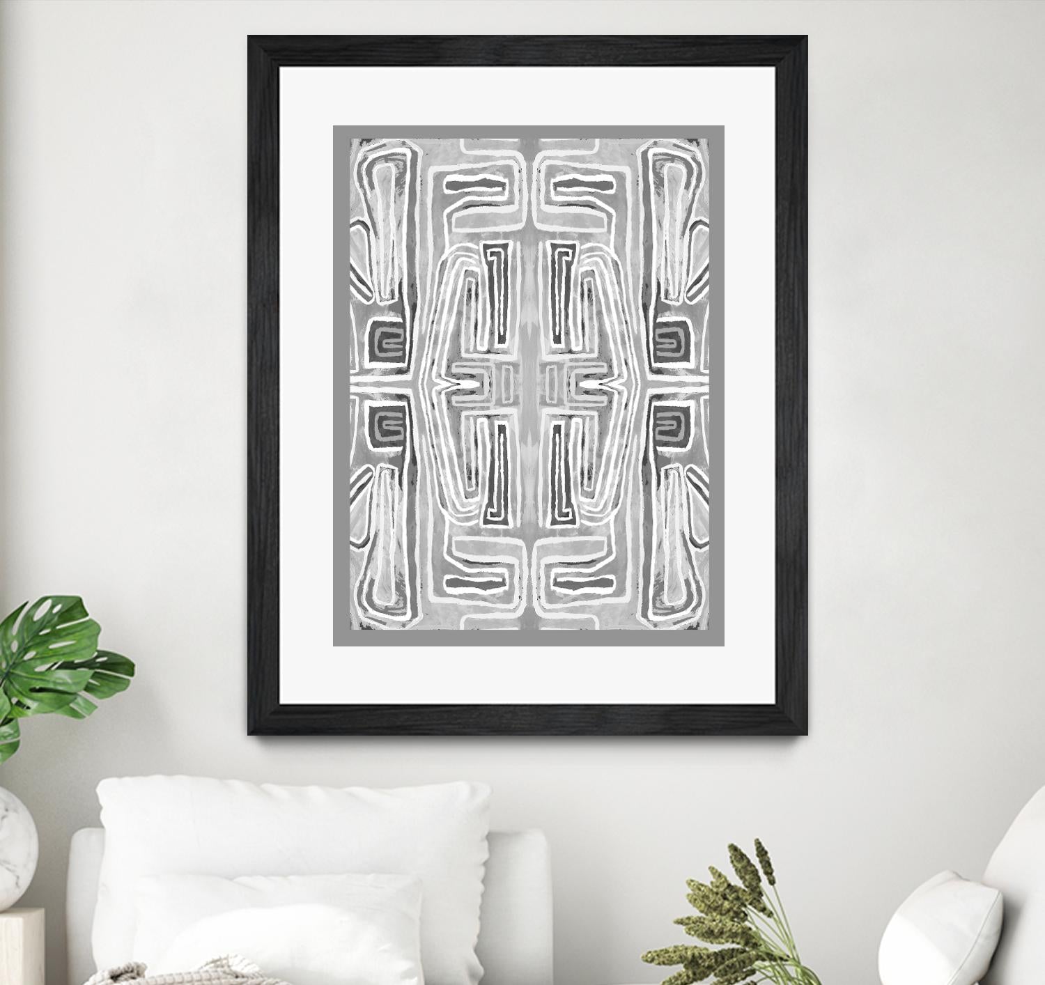 Dynasty-II by Lori Dubois on GIANT ART - white black & white gray border