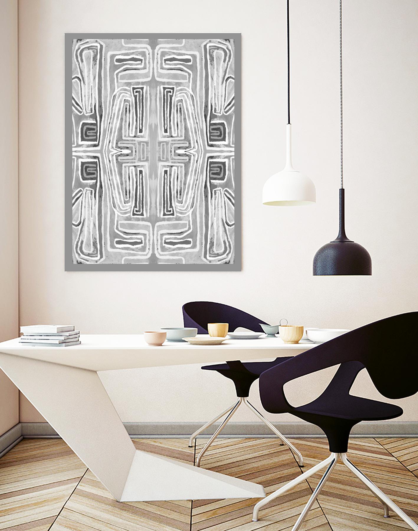 Dynasty-II by Lori Dubois on GIANT ART - white black & white gray border
