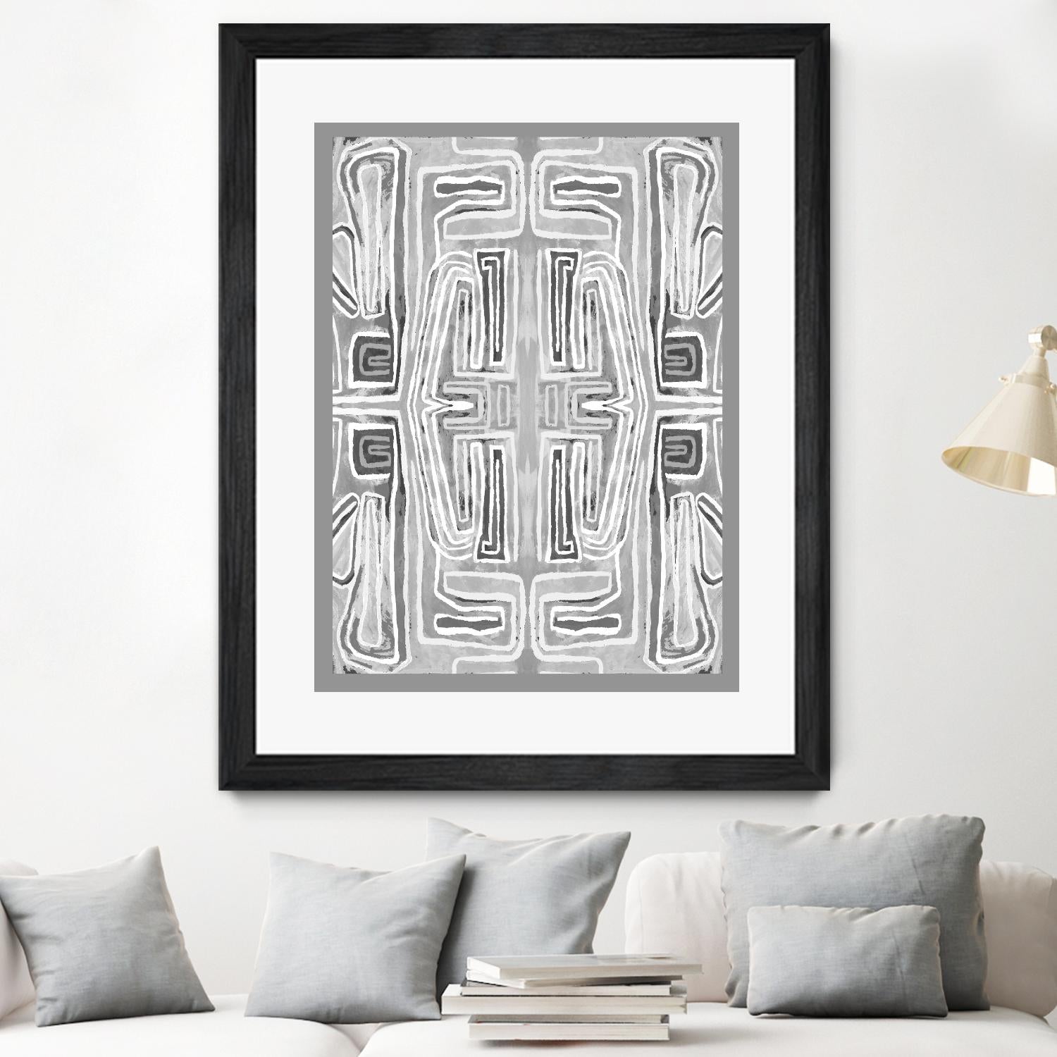 Dynasty-II by Lori Dubois on GIANT ART - white black & white gray border