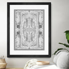 Dynasty-II by Lori Dubois on GIANT ART - white black & white gray border