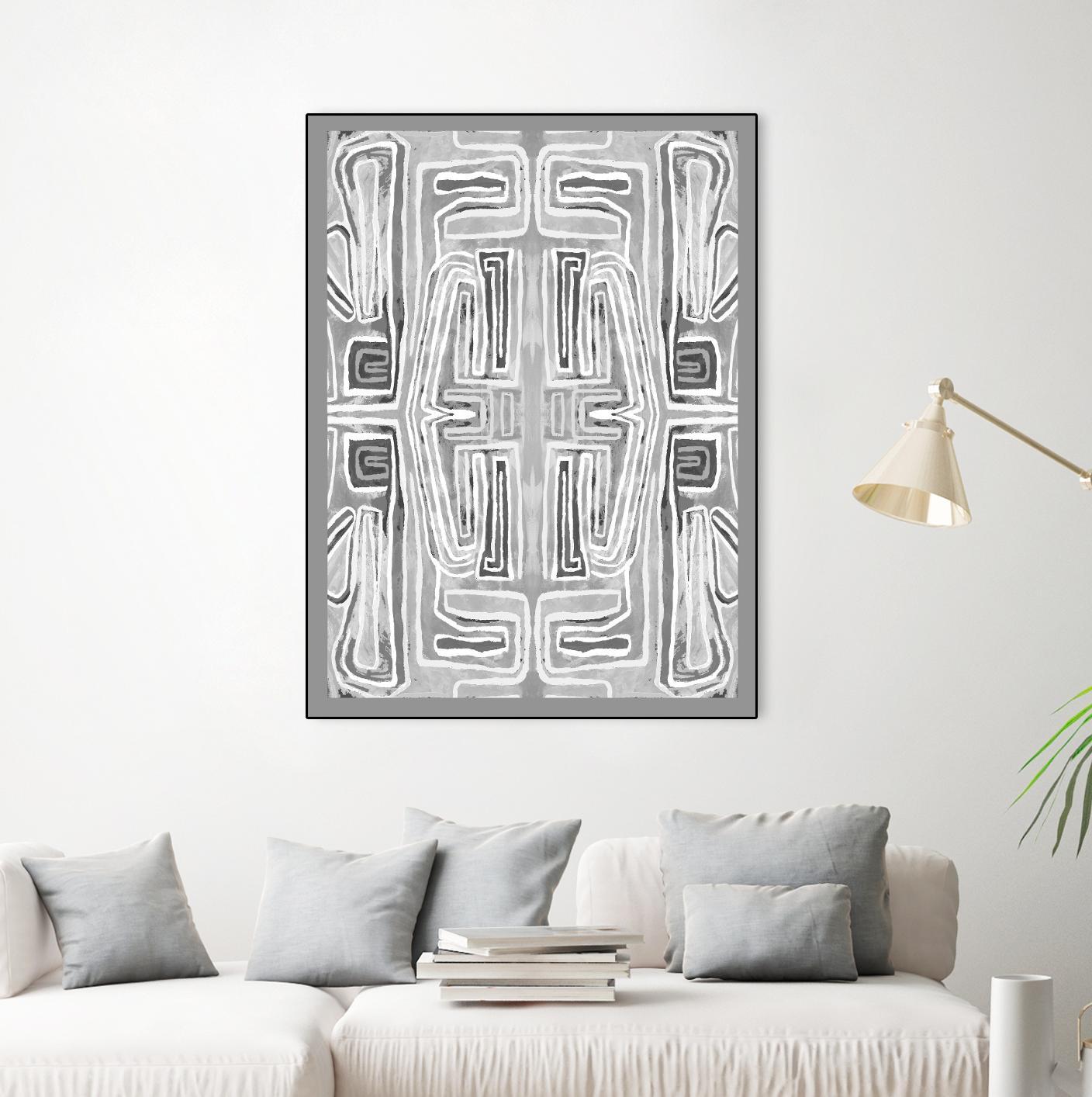 Dynasty-II by Lori Dubois on GIANT ART - white linear gray border