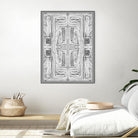Dynasty-II by Lori Dubois on GIANT ART - white linear gray border