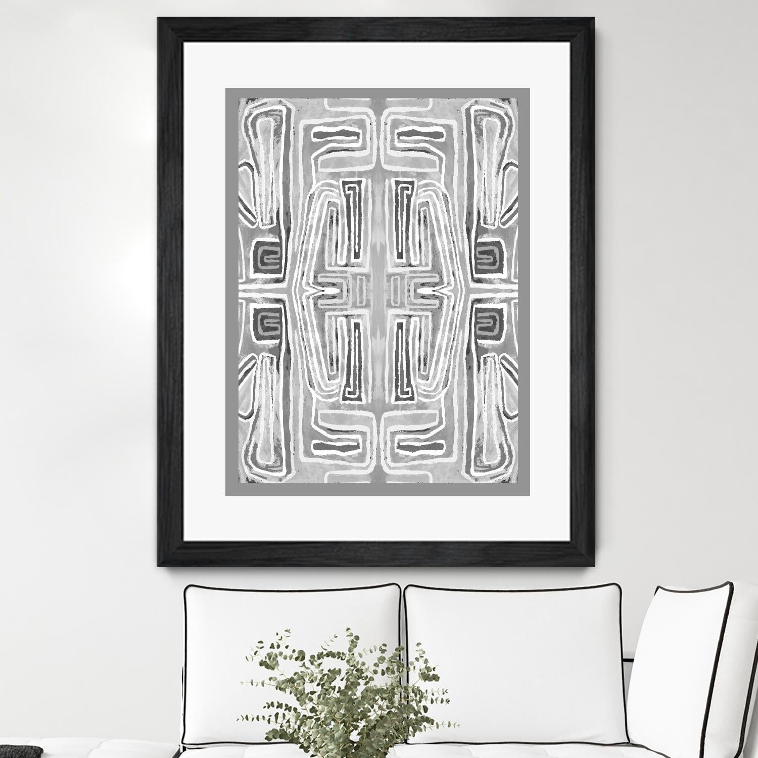 Dynasty-II by Lori Dubois on GIANT ART - white black & white gray border